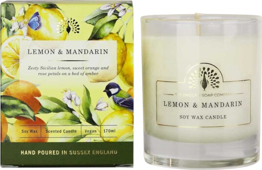 English SC Heritage Collection Soya Duftlys Lemon & Mandarin