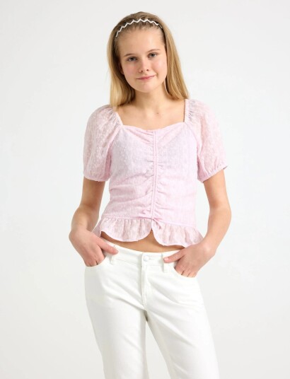 Lindex Blouse In Chiffon Pink 170 Lindex Blouse In Chiffon Pink 170