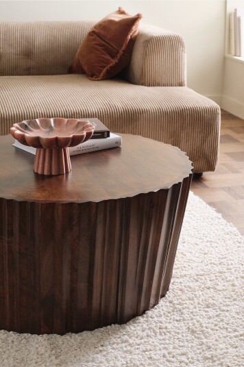 Ellos Home Salongbord Vulcan Ø80 cm Brun