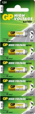 GP 27A 12V Alkalisk Spesialbatteri - 5-pakk GP 27A 12V Alkalisk Spesialbatteri - 5-pakk