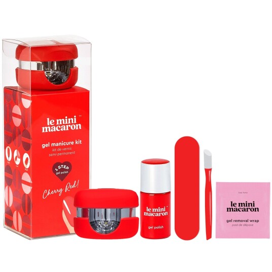 Le Mini Macaron Gel Manicure Kit Cherry Red 10 ml Le Mini Macaron Gel Manicure Kit Cherry Red 10 ml
