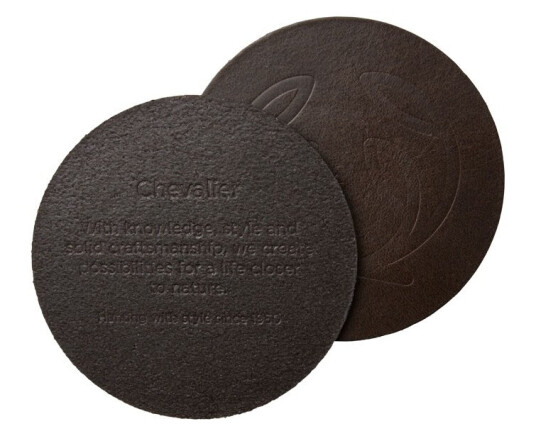 Chevalier After Hunt Coaster Set Leather Brown One S OneSize