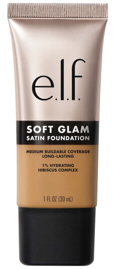 E.l.f. Soft Glam Satin Foundation 40 Tan Warm - Middels Dekning med Satengfinish E.l.f. Soft Glam Satin Foundation 40 Tan Warm - Middels Dekning med Satengfinish