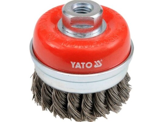 Yato YT-4768 Førpoleringsbørste Rød 7,5 cm 11000 Rpm Rustfritt Stål
