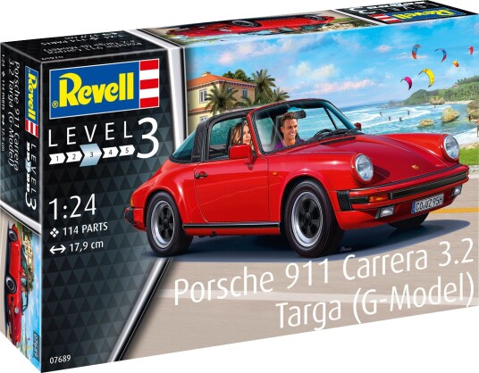 Revell Porsche 911 G Modell Targa Byggesett 1:24 Hvit