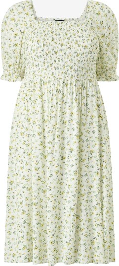 Zizzi   Kjole mRosan 1/2 Blk Dress   Hvit