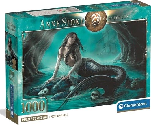 Clementoni Puzzle Anne Stokes Siren"s Lament Co 1000 pieces 2D Puslespill