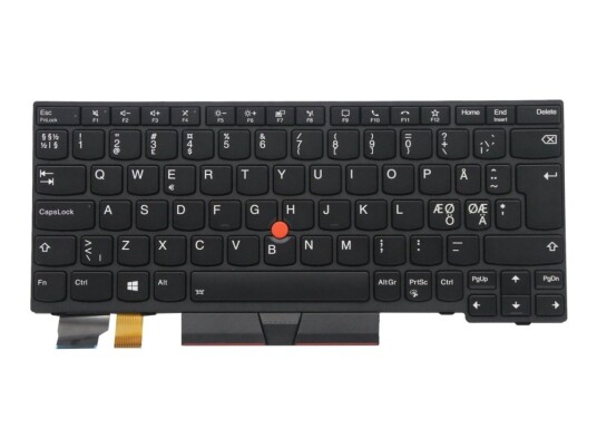 Chicony - Erstatningstastatur For Bærbar Pc - Med Trackpoint Ultranav - Bakbelysning - Qwerty - Nordisk - Svart - Fru - For Thinkpad L13 Gen 2 L13 Yoga Gen 2 X13 Gen 1 Chicony - Erstatningstastatur For Bærbar Pc - Med Trackpoint Ultranav - Bakbelysning - Qwerty - Nordisk - Svart - Fru - For Thinkpad L13 Gen 2 L13 Yoga Gen 2 X13 Gen 1