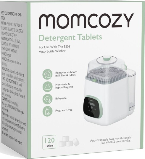Momcozy Vaskeblokk for Kleanpal Pro Baby, Effektiv Rengjøring av Tåteflasker, 120 Stk, Hvit Momcozy Vaskeblokk for Kleanpal Pro Baby, Effektiv Rengjøring av Tåteflasker, 120 Stk, Hvit