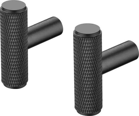 Blomus Set 2 Wall Hooks   Ø 1 Cm   Rof   Black   Black   ONE SIZE