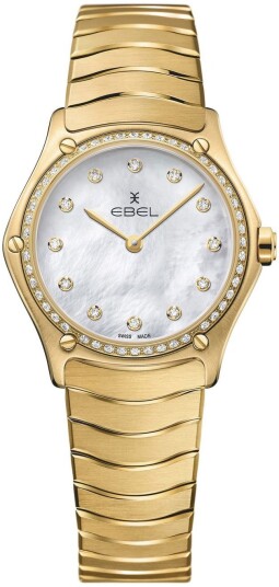 Ebel Dameklokke 1216392 Classic Hvit/18 karat gult gull Ø29 mm Ebel Dameklokke 1216392 Classic Hvit/18 karat gult gull Ø29 mm