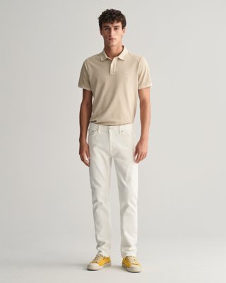 Hvite jeans i regular fit EGGSHELL 3032