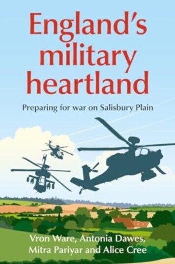 England’S Military Heartland  Preparing for War on Salisbury Plain