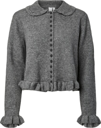 YAS Yasfrilo Ls Knit Cardigan S. Noos   Grey   XS