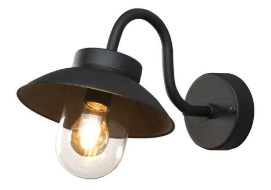 Konstsmide Vega Mini vegglampe svart E27 Konstsmide Vega Mini vegglampe svart E27