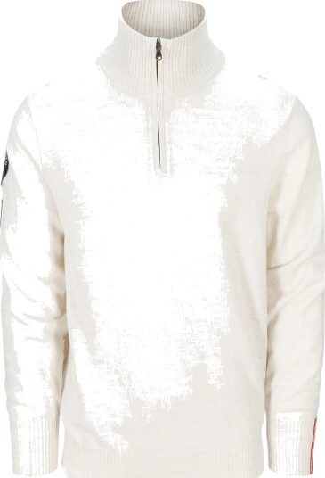 Amundsen Peak Half Zip Mens Genser Melkehvit male XXL