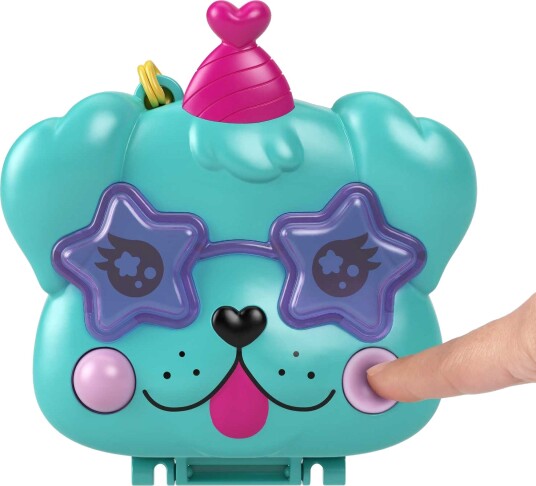 Polly Pocket Hundebursdag Lekesett Med 2 Minidukker 12x12x4,8 cm