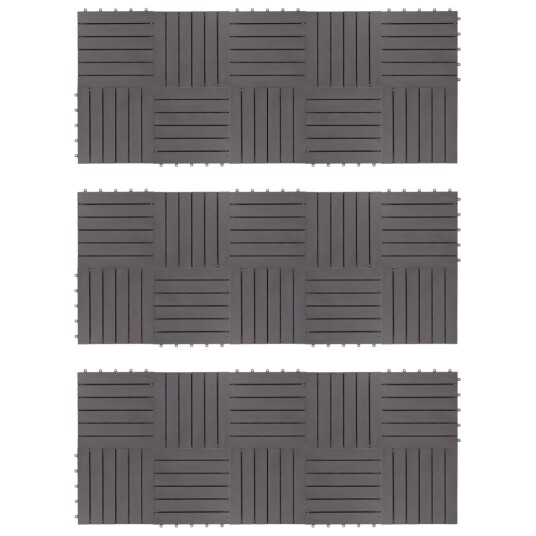 Terrassebord 30 stk gråvasket 30x30 cm heltre akasie Terrassebord 30 stk gråvasket 30x30 cm heltre akasie