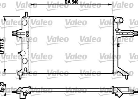 VALEO 732795 Radiator motorkjøling