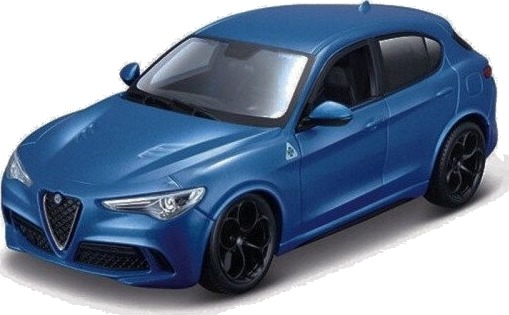 Bburago Alfa Romeo Stelvio Modellbil 1:24 Blå Bburago Alfa Romeo Stelvio Modellbil 1:24 Blå