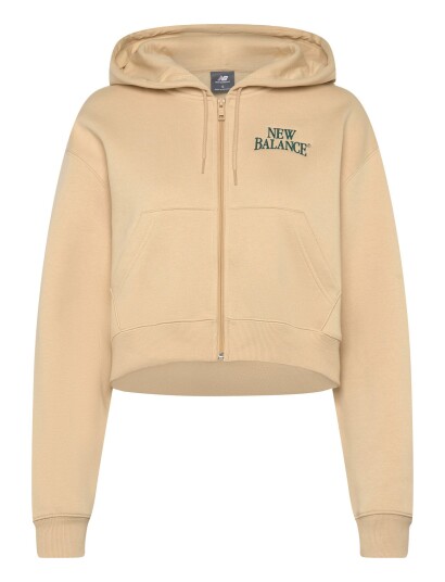 New Balance Linear Heritage Fleece Full Zip Cream M New Balance Linear Heritage Fleece Full Zip Cream M
