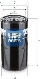 Oljefilter UFI 23.410.00 Oljefilter UFI 23.410.00
