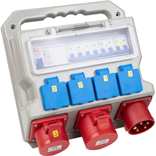 Egant Byggsentral 400V 32A IP44 432 6 Inn 4 Uttak
