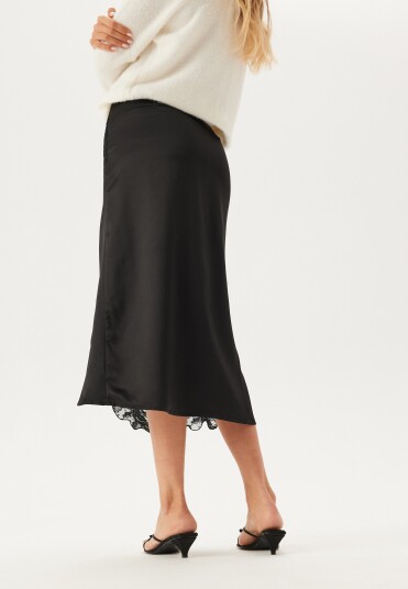 VERO MODA Vmmerle Lace Hw 7/8 SKIRT WVN  Black S