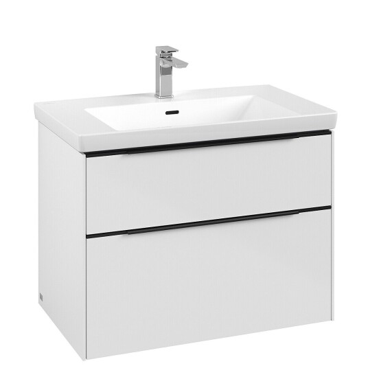 Villeroy & Boch  Subway 3.0 Servantskap m/2 skuffer 772x576x478 mm Hvit Høyglans