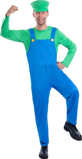 Luigi Inspirert Unisex Kostyme til Voksen Luigi Inspirert Unisex Kostyme til Voksen