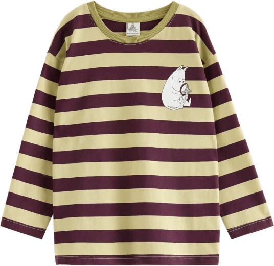 Lindex Moomin Long Sleeved Top LIGHT DUSTY GREEN 104