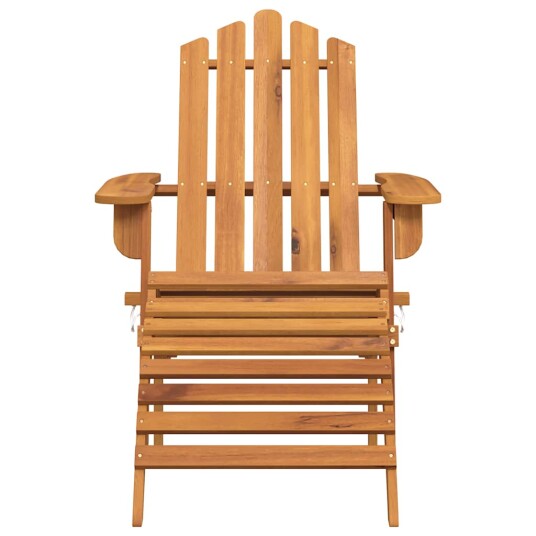 Adirondack hagestoler med fotstøtter 2 stk heltre akasie Adirondack hagestoler med fotstøtter 2 stk heltre akasie