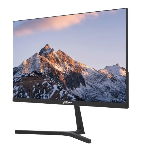 Dahua 21.45" Full HD Led-Skjerm med HDMI og VGA, 100 Hz, Svart