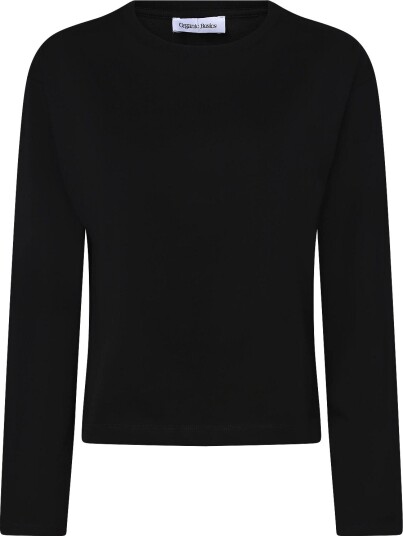 Organic Basics True Heavy Long Sleeve Tee Black XS