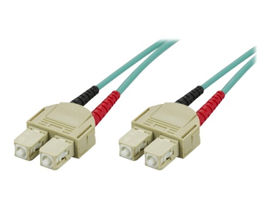 Deltaco 2m SC til SC Flermodus Fiberkabel OM3 50/125 µm Deltaco 2m SC til SC Flermodus Fiberkabel OM3 50/125 µm