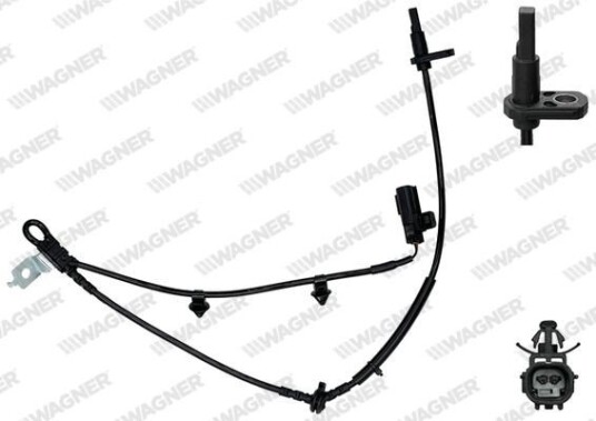 Sensor, ABS WAGNER ABS00351