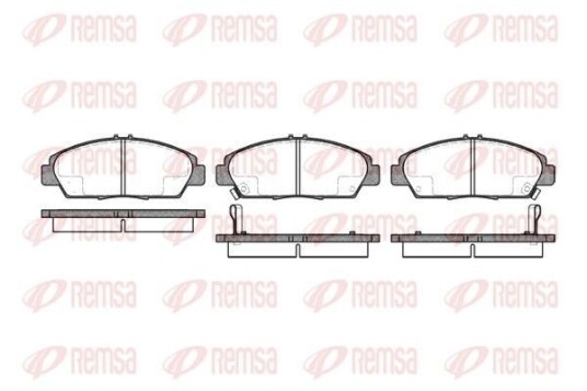 Bremseklosser REMSA 0406.02 Bremseklosser REMSA 0406.02