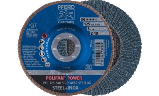 Pferd Pfc 125 Z 40 Sg Power Steelox Metall 12200 Rpm 12,5 Cm 10 Stykker Pferd Pfc 125 Z 40 Sg Power Steelox Metall 12200 Rpm 12,5 Cm 10 Stykker