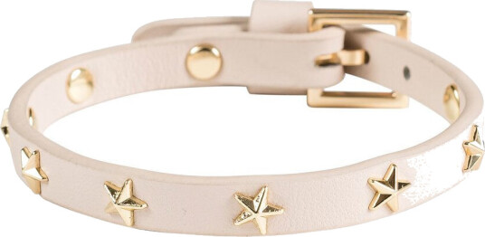 DARK Leather Star Stud Bracelet Mini Sand
