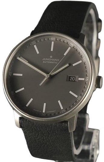 Junghans Herreklokke 27/2001.00 Titan Grå/Lær Ø40 mm
