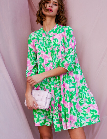 Noella Imogene Sh. Dress Green XL Noella Imogene Sh. Dress Green XL