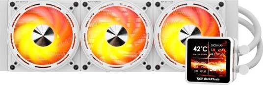 DarkFlash DE360 CPU Vannkjøler 3x120mm Hvit DarkFlash DE360 CPU Vannkjøler 3x120mm Hvit