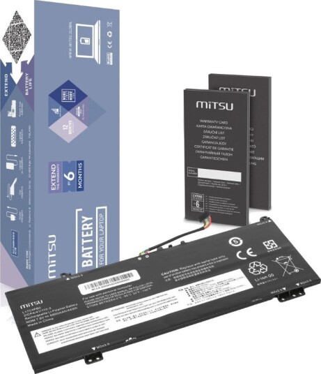 Mitsu Lenovo IdeaPad Batteri til bærbar PC 5800 mAh 7.6V 44 Wh