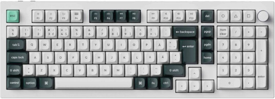 Keychron Q5 HE 96% hvit Nebula Linear