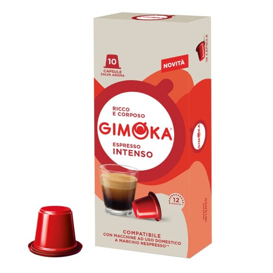 Nespresso Gimoka Intenso til Nespresso. 10 kapsler