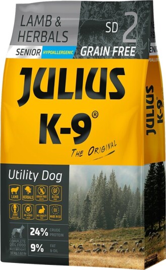 Julius-K9 Tørrfôr Senior Julius K 9 Light & Urter Lamb 10 kg