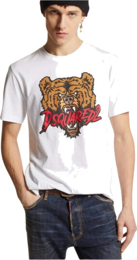 Dsquared2 Herre Topper Hvit S,
