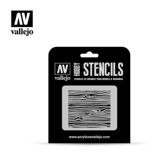 Vallejo Stencils Wood Texture No.2 1/35