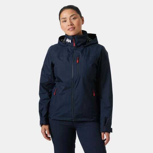 Helly Hansen Crew Mellomlags Seilerjakke Med Hette 2.0 Dame Marineblå M