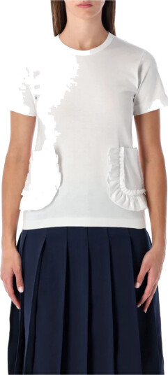 Comme des Garçons Dame Topper Hvit M,